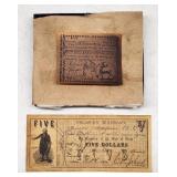 Colonial & Civil War Currency - Georgia, Texas