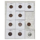 Lincoln Wheat Cent Coin Collection (1928-1943) -