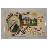 Vintage Patriotic Postcard - George Washington