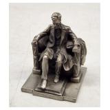 Hudson Pewter Abraham Lincoln Miniature Statue
