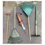 Black & Decker Hedge Trimmer + Lawn & Leaf Rake