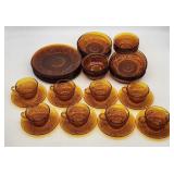 Indiana Glass Amber Tiara Sandwich Glass