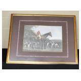 Framed Huntsmen Print - Collection I, Gold Frame