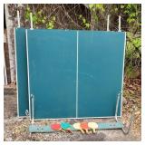 Vintage Green Table Tennis Table - Foldable with