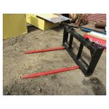 UNUSED SKID STEER 2 Prong BALE SPEAR