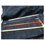 3 UNUSED CANES WALKING STICKS