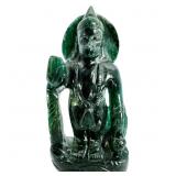 Green Nephrite Jade Hanuman Statuette