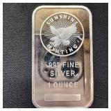 1 oz Fine Silver Bar ï¿½ Sunshine Minting