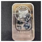 1 oz Fine Silver Bar ï¿½ Sunshine Minting