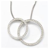 $14k 3.75 CT Natural Diamond & 18k Gold Necklace