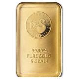 5 gram Gold Bar - Perth Mint