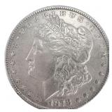 1878 Silver Morgan Dollar 7TF AU