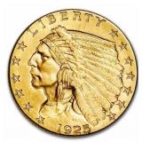 1925 Indian Head Gold Coin