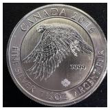 2016- 1.5 oz Fine Silver $8 Canadian Falcon Coin