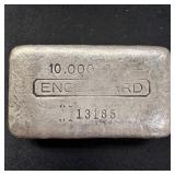 BELOW SPOT 10 oz Fine Silver Bar - ENGELHARD