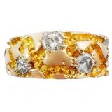 Men's Very Fine Diamond Nugget Ring 14k Gold
