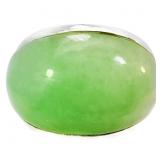 6.5 Carat Jade Cabochon Ring