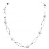 Beaded Toggle Statement Necklace 31'