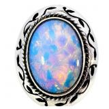 Opalescent Cabochon Statement Ring