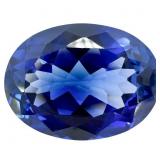 12 CT Blue Sapphire Oval Cut Loose Gemstone