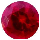 1 Carat Round Cut Ruby Loose Gemstone