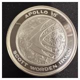 NASA Space Flight Emblem Silver Ingot ï¿½ APOLLO XV