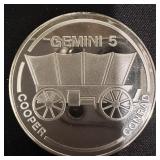 NASA Space Flight Emblem Silver Ingot ï¿½ GEMINI V