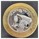 Collectible: 1 oz Fine Silver Gambling Token