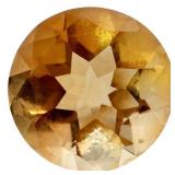 3.5 CT Citrine Round Cut Loose Gemstone