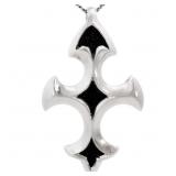Fierce Sculpted Cross Pendant King Baby