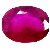 2.5 Carat Ruby Gemstone - Oval Cut
