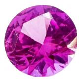 Pink Sapphire Accent Gemstone - Round Cut