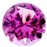 5 Carat Pink Sapphire Gemstone - Round Cut