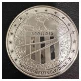 NASA Space Flight Emblem Silver Ingot ï¿½ APOLLO XVI