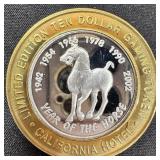 Collectible: 1 oz Fine Silver Gambling Token