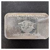 1 oz Fine Silver Bar Silver International Trade