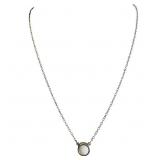 Opal Cabochon & Yellow Gold Layering Necklace