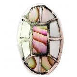 Inlaid Abalone Statement Ring
