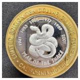 Collectible: 1 oz Fine Silver Gambling Token