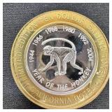 Collectible: 1 oz Fine Silver Gambling Token