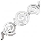 Spiral Link High Polish Bracelet 7.5'