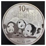 2013 China 1 oz Fine Silver Panda