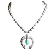 Native American Artisan Turquoise Necklace