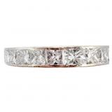 3.3 CT Princess Diamond Eternty Band 18k Gold