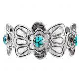 Gilbert Tom Turquoise Cuff Statement Bracelet
