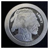 1 oz Fine Silver Round - Buffalo Design