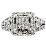 Princess Diamond Engagement Ring White Gold