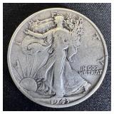 1943 Silver Walking Liberty Half Dollar