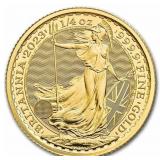 2023 - 1/4 Oz .999 Fine Gold Britannia BU