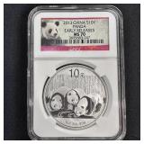 2013 1 oz Fine Silver Panda ï¿½ NGC MS70 ER